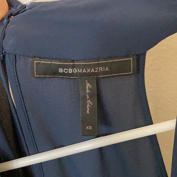 BCBG Navy Romper - Picture 3 of 5